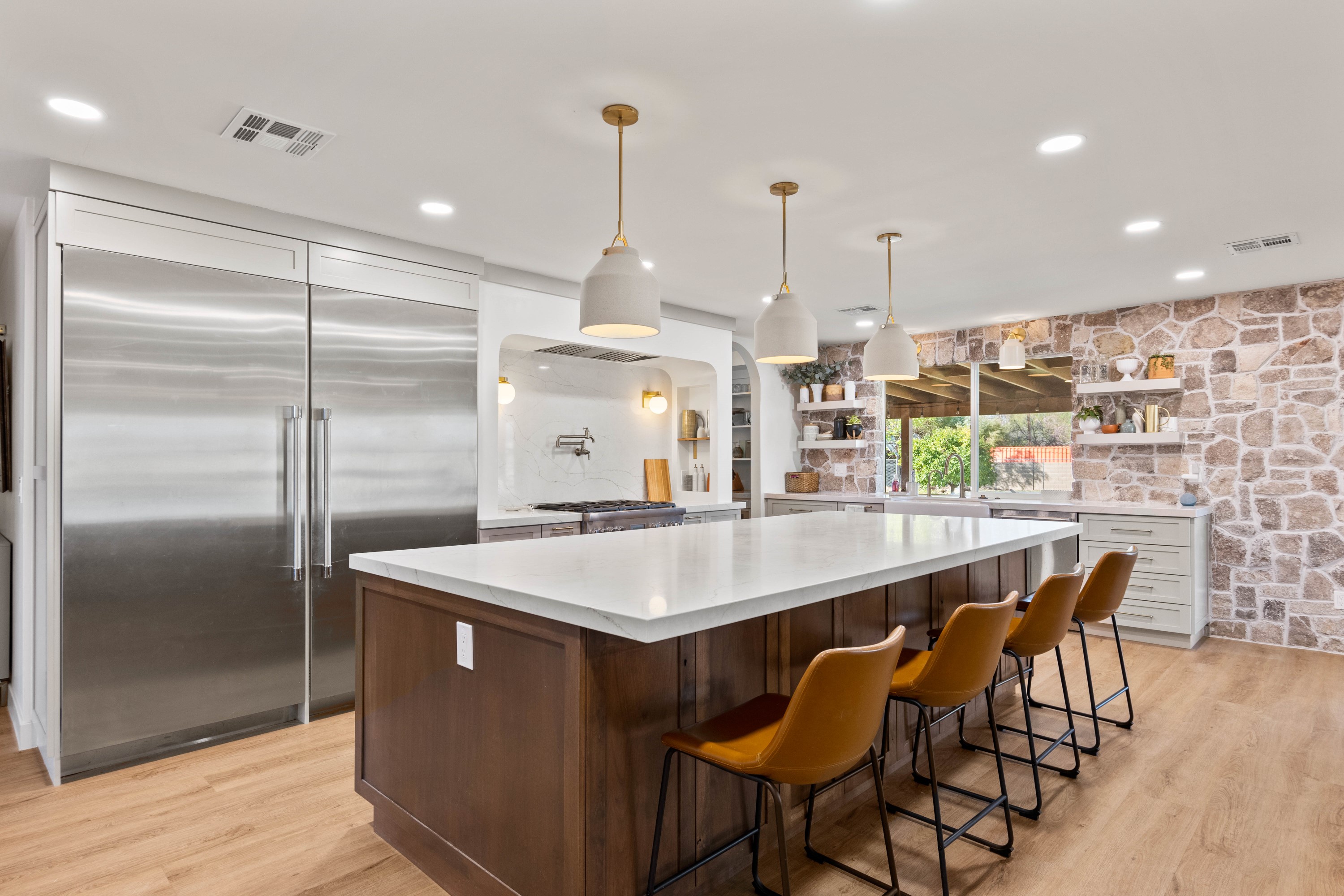Kitchen with Custom Island thumbnail 3